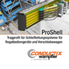 ProShell – Tragprofil für Schleifleitungssysteme für Regalbediengeräte und Verschiebewagen