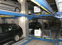 Parking system in an office building