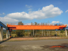 Overhead Bridge Crane outside a power plant